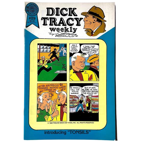 Dick Tracy Monthly #29, 1952 Reprints, Jan. 1988, Blackthorne Comics, NM 9.4 - Picture 2 of 5